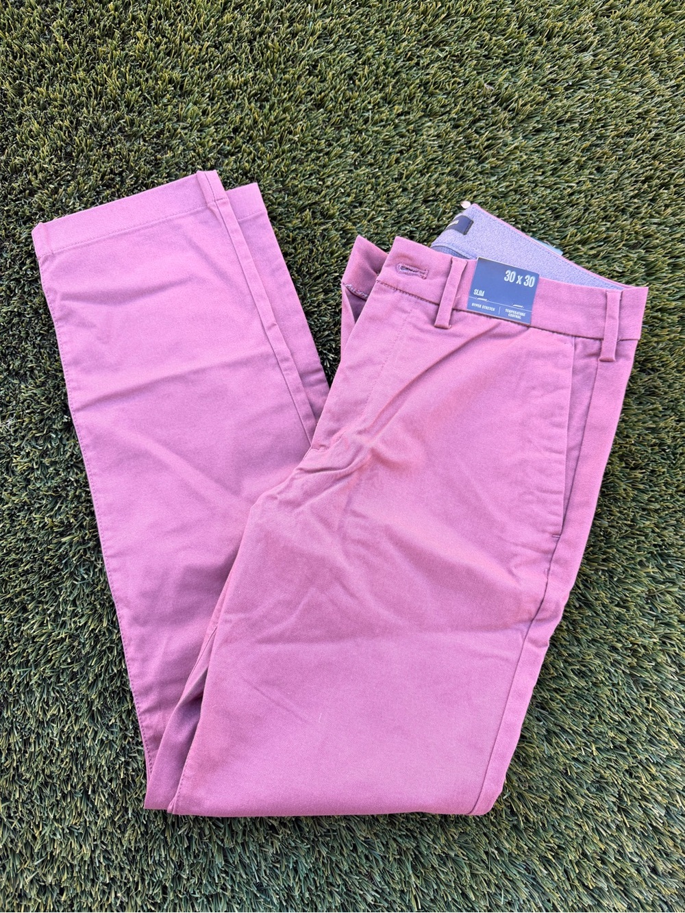 Express Men's Slim Mauve Chino Pants